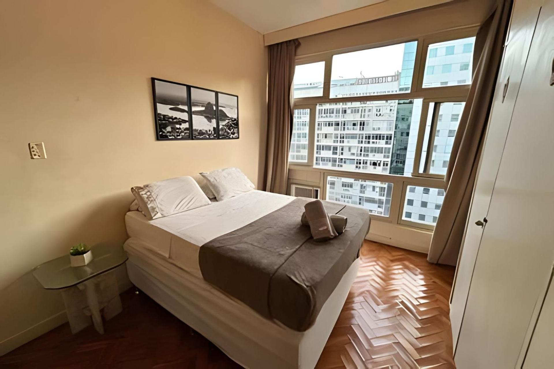 Apartamento Em Copacabana Com Vista Lateral Do Mar Рио-де-Жанейро Экстерьер фото