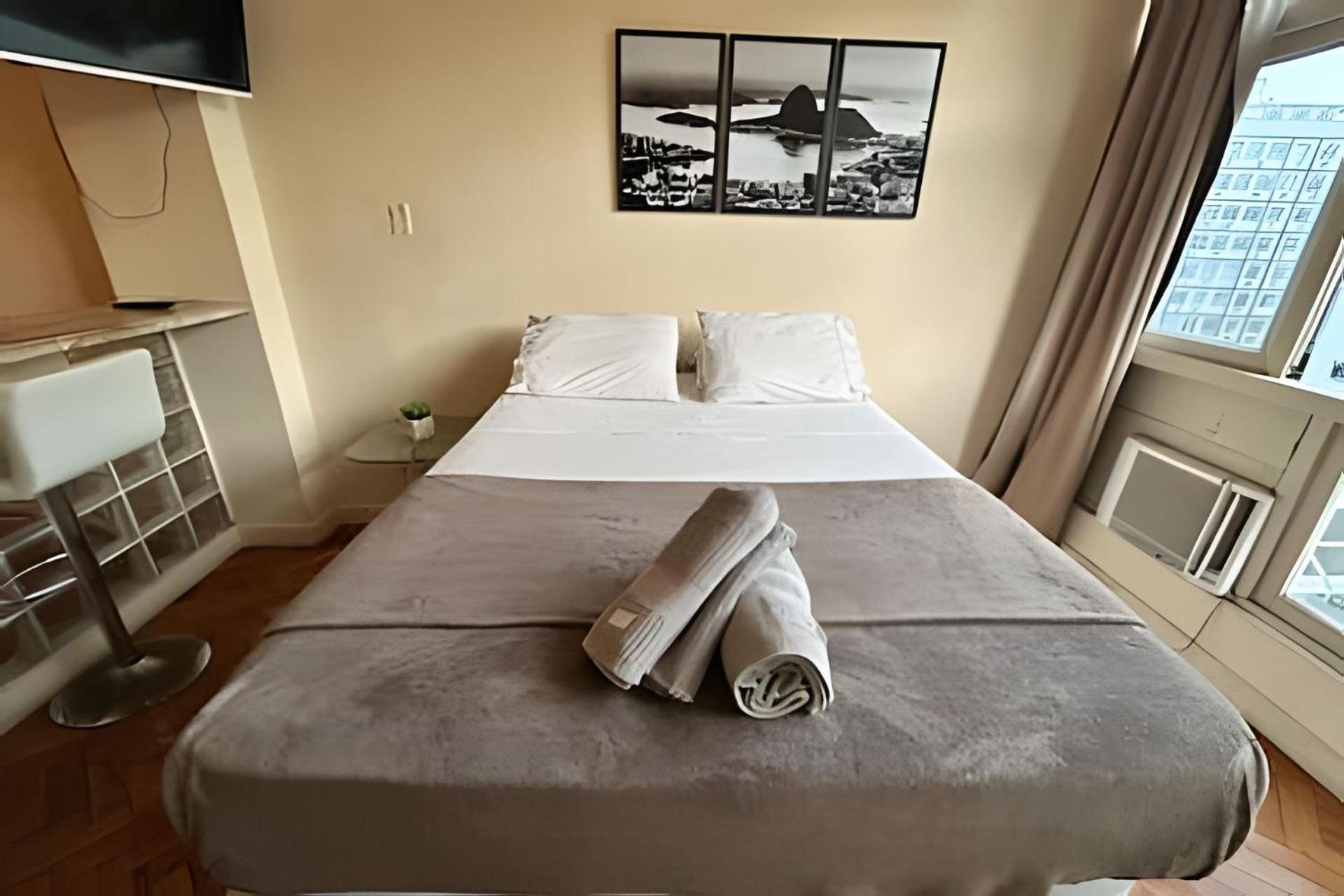 Apartamento Em Copacabana Com Vista Lateral Do Mar Рио-де-Жанейро Экстерьер фото