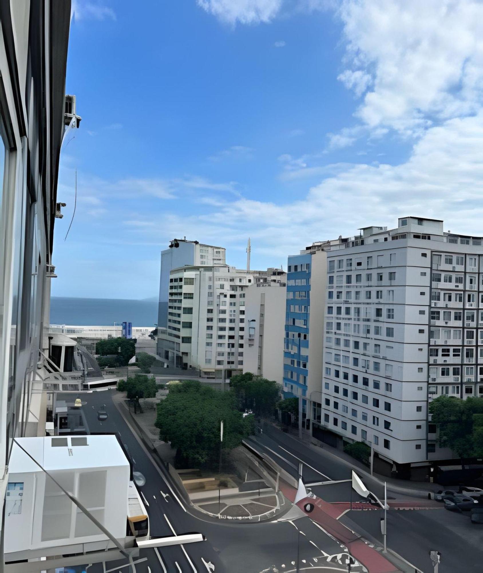 Apartamento Em Copacabana Com Vista Lateral Do Mar Рио-де-Жанейро Экстерьер фото